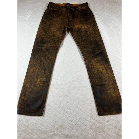 NWOT RALPH LAUREN Purple Label - 750 Coated Ankle Straight Jeans - size 28